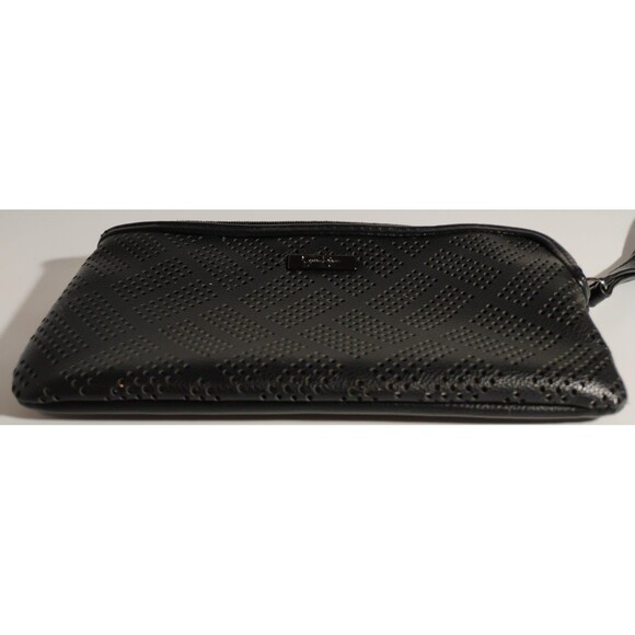 Jessica Simpson Black 2 Zipper Clutch Handbag - Picture 8 of 8
